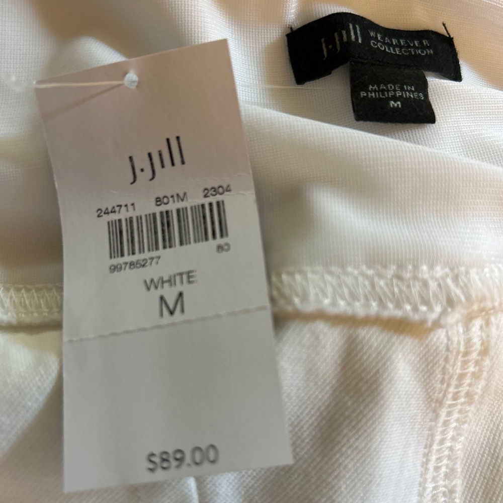 J. Jill Soft White Pull On Jeans